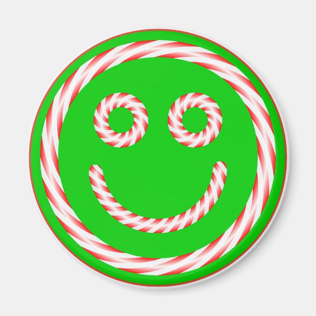 Imán Candy Cane Face Magnet (Frente)