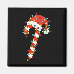 Imán Candy Cane Merry Y Navidades Brillantes Encienden 