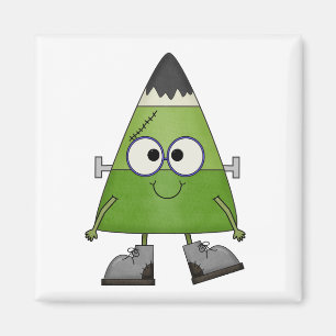 Imán Candy Corn Frankenstein Halloween