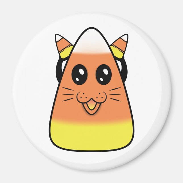 Imán Candy Corn Kitty Magnet (Frente)