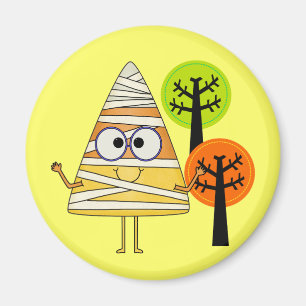 Imán Candy Corn Mummy Halloween