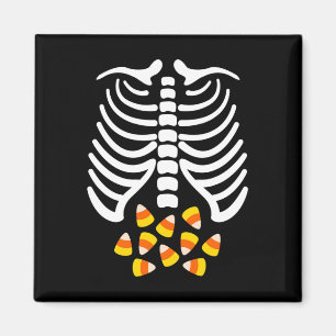 Imán Candy Corn Skeleton Cage Halloween Costume