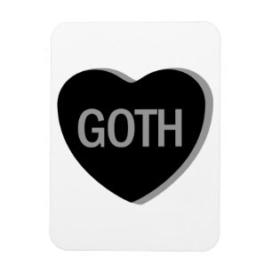 Imán Candy Heart - Gótico