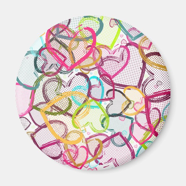 Imán Candy Hearts (Frente)