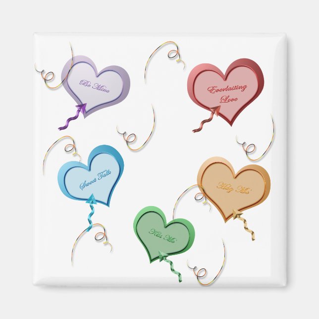 Imán Candy Hearts Valentine Magnet (Frente)