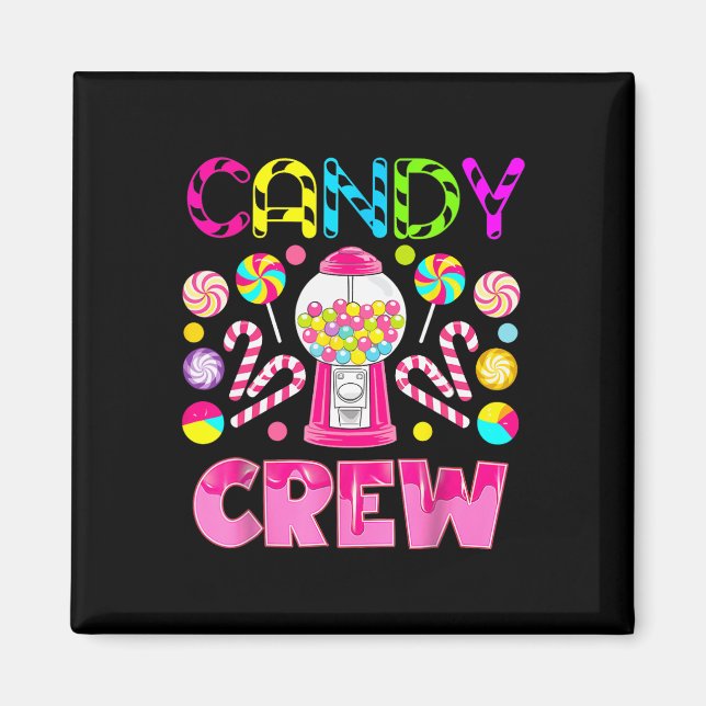 Imán Candy Land Candy Crew Fiesta Disfraces de Hallowee (Frente)