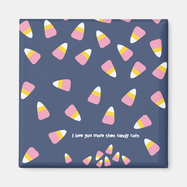 Imán Candy maíz Halloween Fall Sweets Personalizado Aña (Frente)