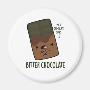 Imán Candy Pun, un chocolate amargo y gracioso