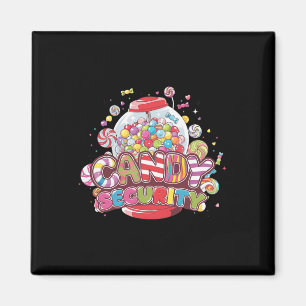 Imán Candy Security Funny Chicas de disfraces de Hallow