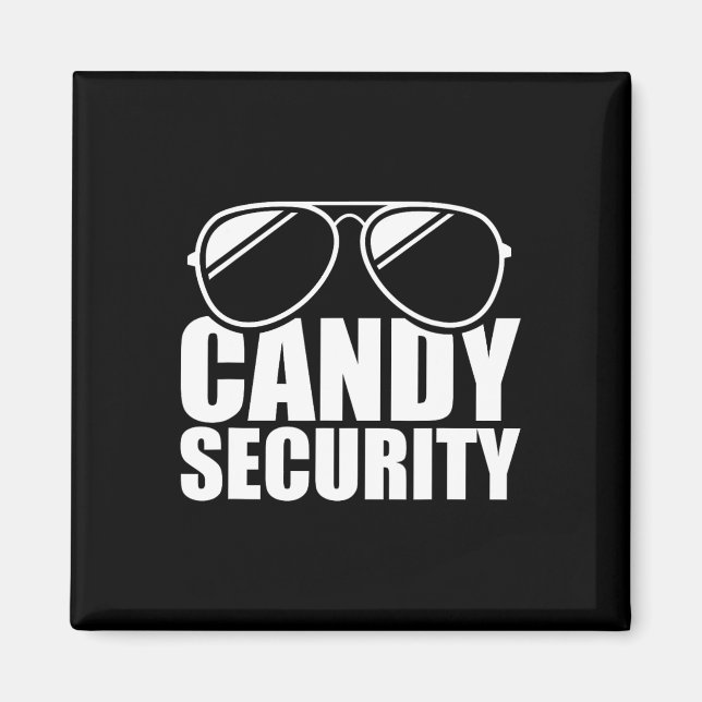 Imán Candy Security Graciosa Fácil disfraz de Halloween (Frente)