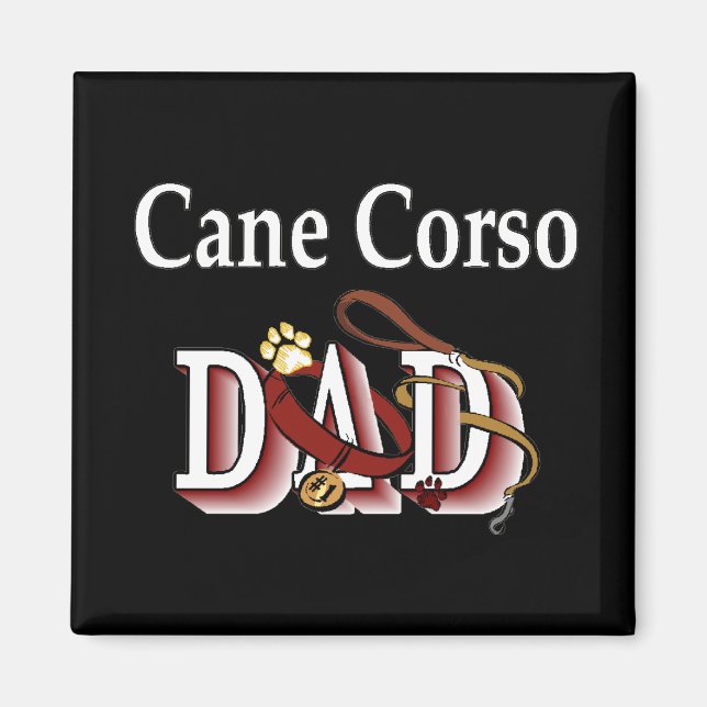 Imán cane corso dad dad magnet (Frente)