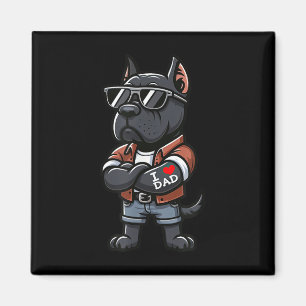 Imán Cane Corso I Love Dad Funny Dog Tattoo