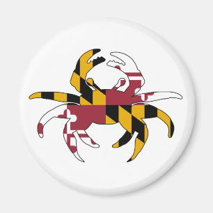 Imán Cangrejo de la bandera de Maryland