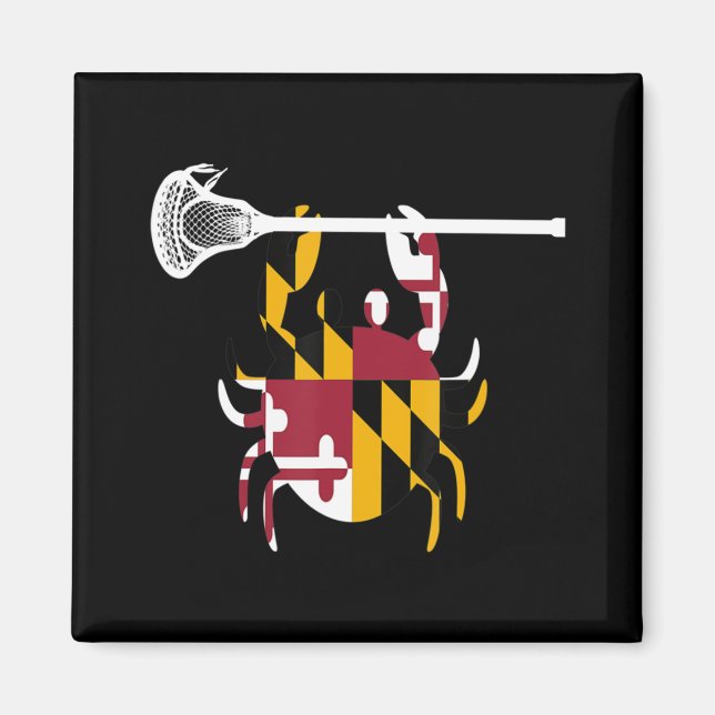 Imán Cangrejo de Maryland Lacrosse Boys Palo Hermana de (Frente)