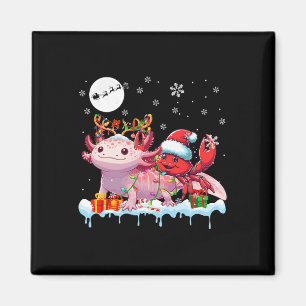 Imán Cangrejo de Santa Cruz montando Navidades de renos