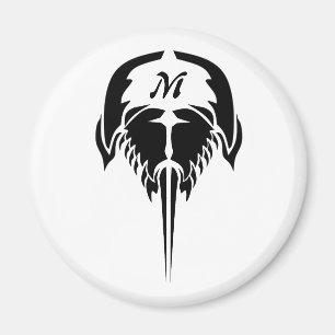 Imán Cangrejo herradura al estilo de tatuaje tribal