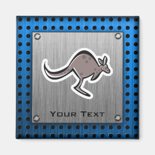 Imán Canguro Cute; aspecto Metalizado
