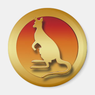 IMÁN CANGURO DE ORO