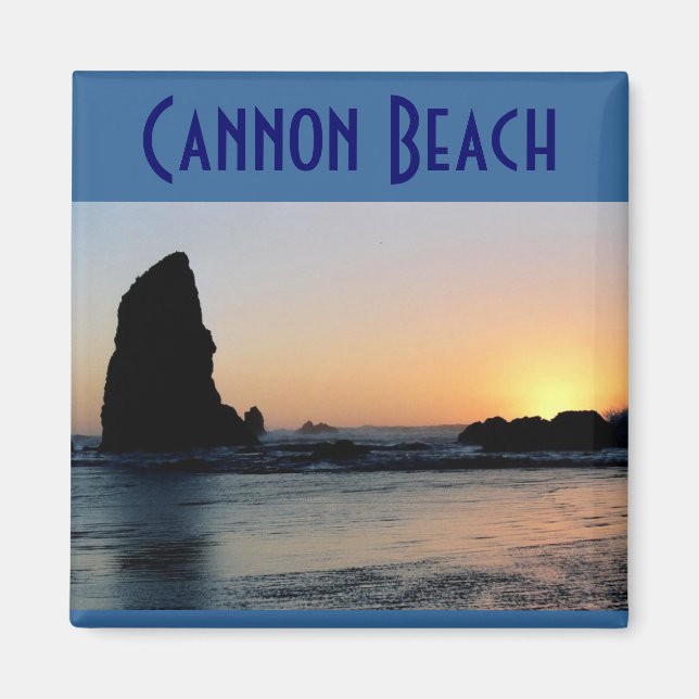 Imán Cannon Beach Magnet (Frente)