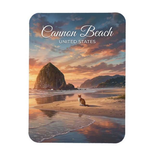 Imán Cannon Beach Oregón (Vertical)