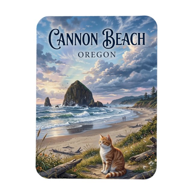 Imán Cannon Beach Oregón (Vertical)
