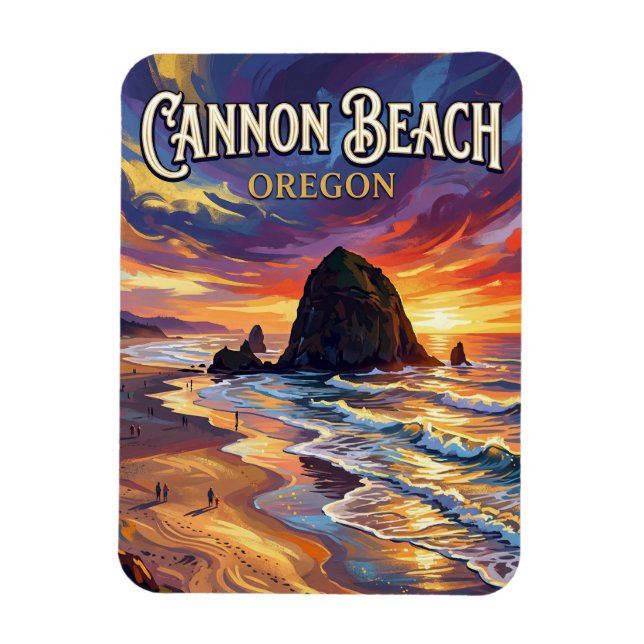 Imán Cannon Beach Oregon (Vertical)