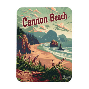 Imán Cannon Beach Vintage