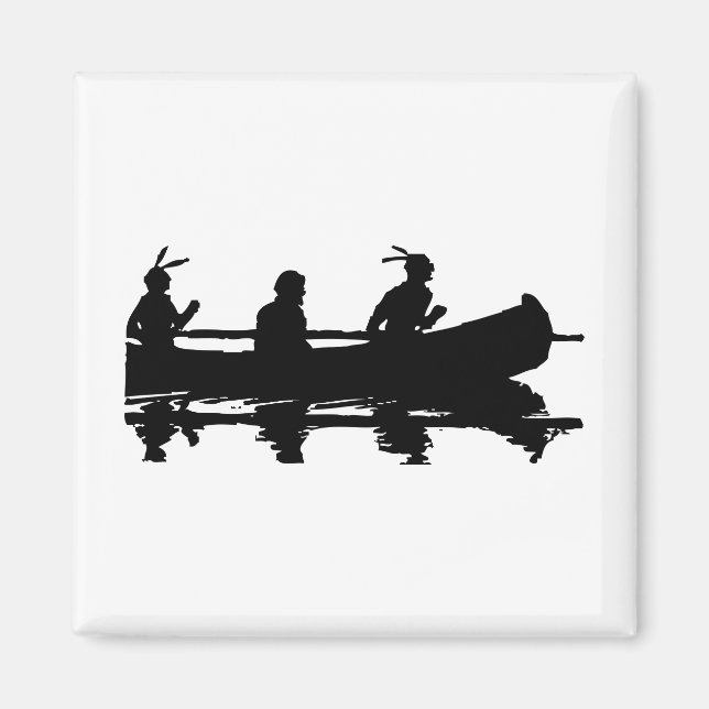 Imán Canoe Silhouette (Frente)