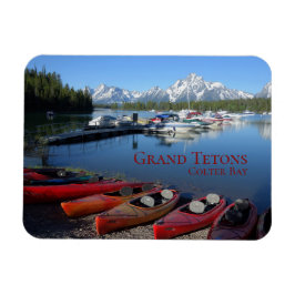 Imán Canoes Gran Teton Parque Nacional Colter Bay Viaje