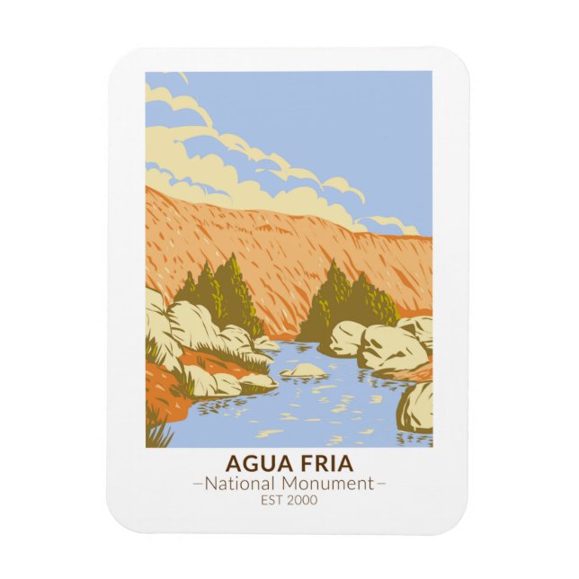 Imán Cañón Agua Fria Monumento Nacional Badger Springs (Vertical)