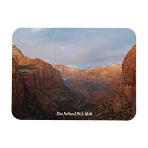 Imán Cañón con vistas al Parque Nacional de Zion, Utah