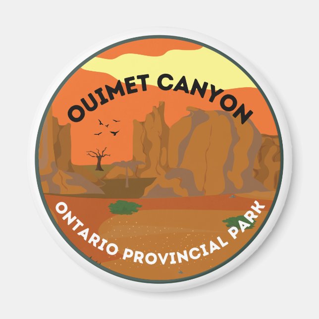 Imán Cañón de Ouimet en el parque provincial de Ontario (Frente)