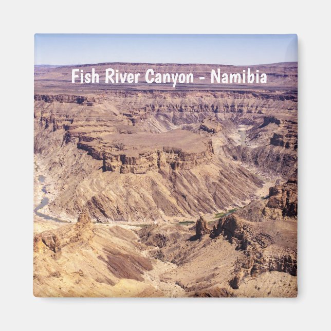 Imán Cañón del río Fish en Namibia del Sur, África (Frente)