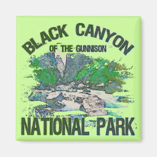 Imán Cañón negro del parque nacional de Gunnison