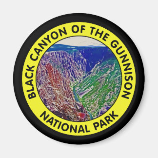 Imán Cañón negro del parque nacional de Gunnison
