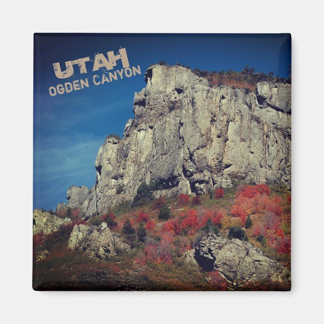 Imán Cañón Ogden, acantilados rocosos del norte de Utah (Frente)