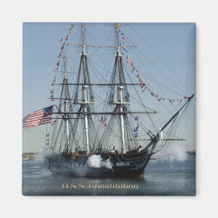 Imán Cañones de la leña de la constitución de USS