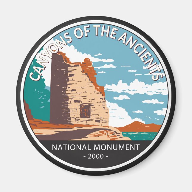 Imán Cañones del Círculo Nacional del Monumento Antiguo (Frente)