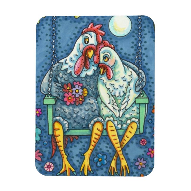 IMÁN CANOODLES DE ROOSTER HEN, HIDROMASAJE DE POLLO CUD (Vertical)