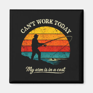 Imán Cant work arm is in a cast funny fishing