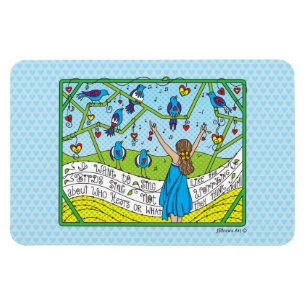 Imán Canta Como Los Pájaros Sing_Flexible Magnet 6"x4"