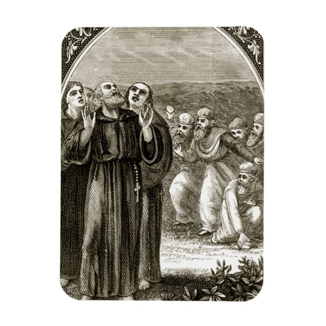 Imán Cantando San Columba, y atacado por los druidas, (Vertical)