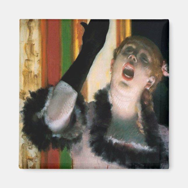 Imán Cantante con un guante, Edgar Degas (Frente)