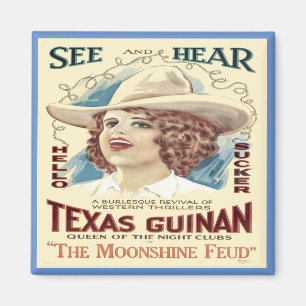 Imán Cantante de Cowgirl en Texas Occidental