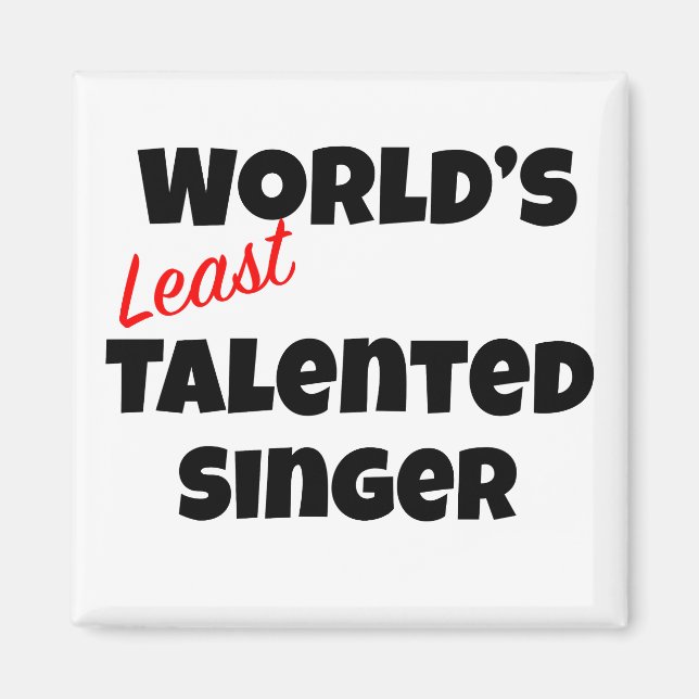 Imán Cantante menos talentoso del mundo (Frente)