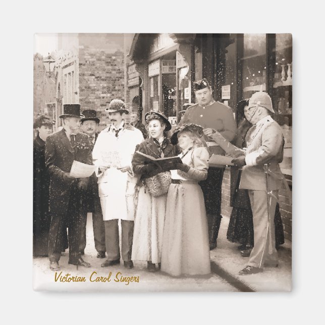 IMÁN CANTANTES DE CAROL NAVIDADES VICTORIANOS (Frente)