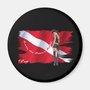 Imán Canteras de buceo calientes en bikini