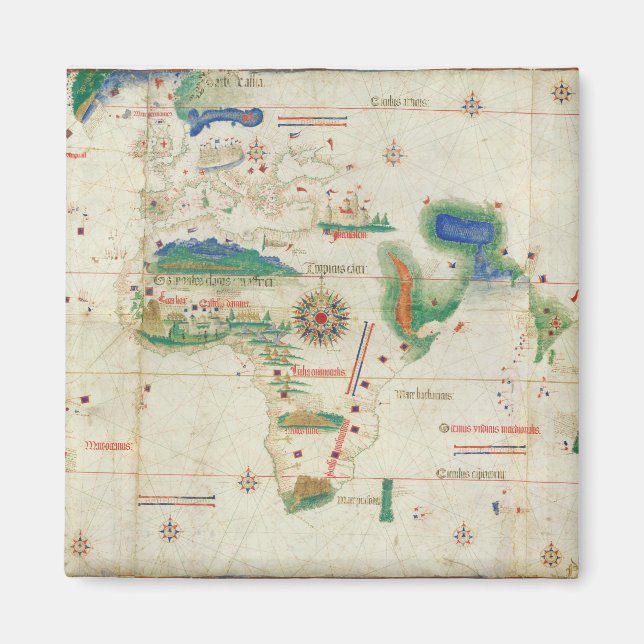 Imán Cantino Planisphere | 1502 (Frente)