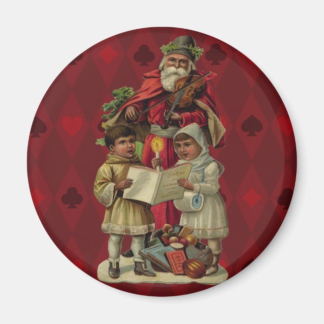 Imán Canto musical de los Navidades de Santa Elena (Frente)