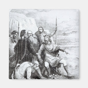 Imán Canute que reprende la adulación de sus cortesano